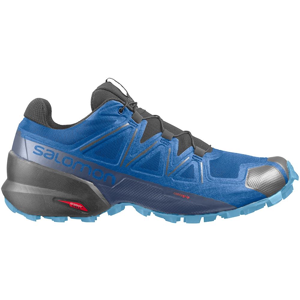 Salomon Israel SPEEDCROSS 5 - Mens Trail Running Shoes - Indigo (CPIO-82195)